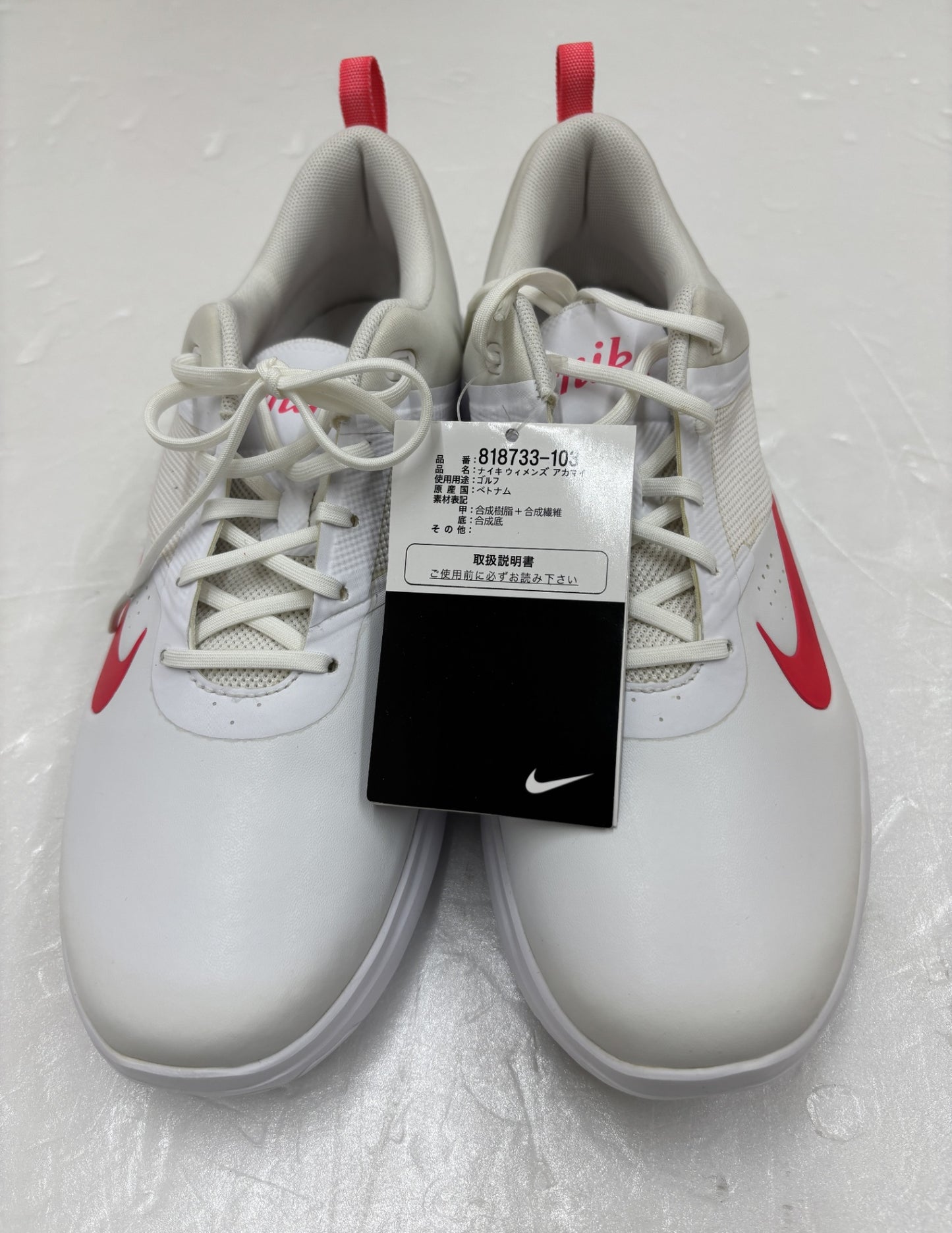 ※送料無料※ NIKE GOLF ナイキゴルフ 818733-103 アカマイ スパイクレス ゴルフシューズ レディース 25.5cm 長期保管 変色 未使用 囗G