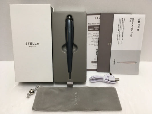 ※送料無料※ STELLA BEAUTE Beauty Face Stick Rin SB-BSR01-02 EMS美顔器 GENJIグレー 中古 美品 囗G