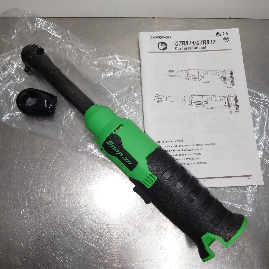 スナップオン　snap-on　(1/4)コードレスロングネックラチェット　並行輸入品　CTR817GDB GREEN　囗T巛