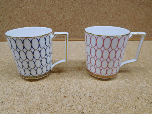 WEDGWOOD ルネッサンスゴールド　ペアマグカップ 囗T巛