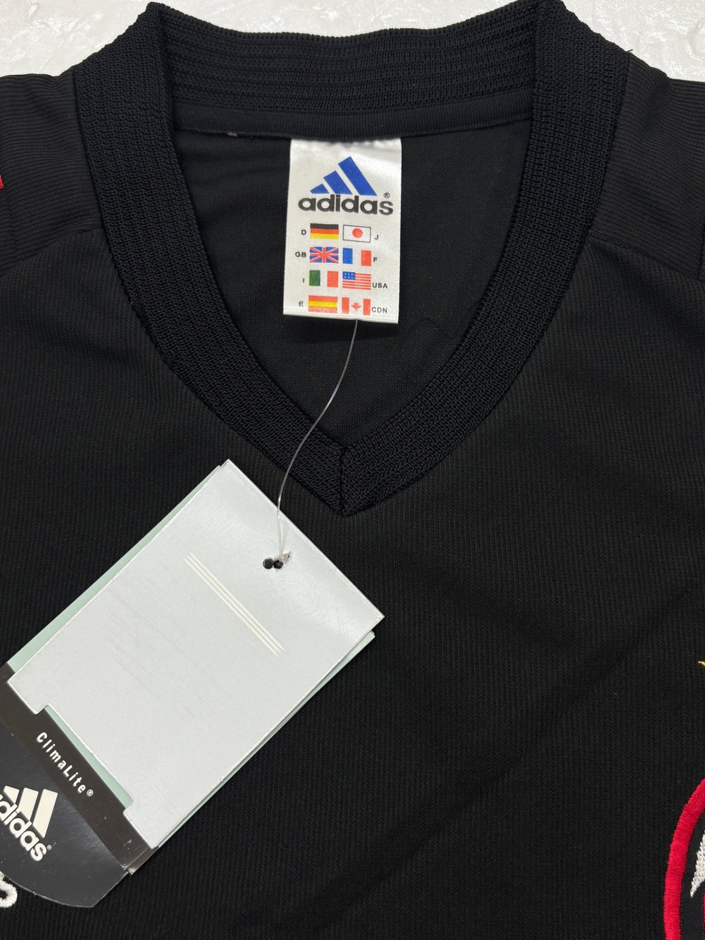 ※送料無料※ adidas ACミラン 2002/03 サードユニフォーム 万国旗タグ サッカー レプリカ 半袖 タグ付き 囗G