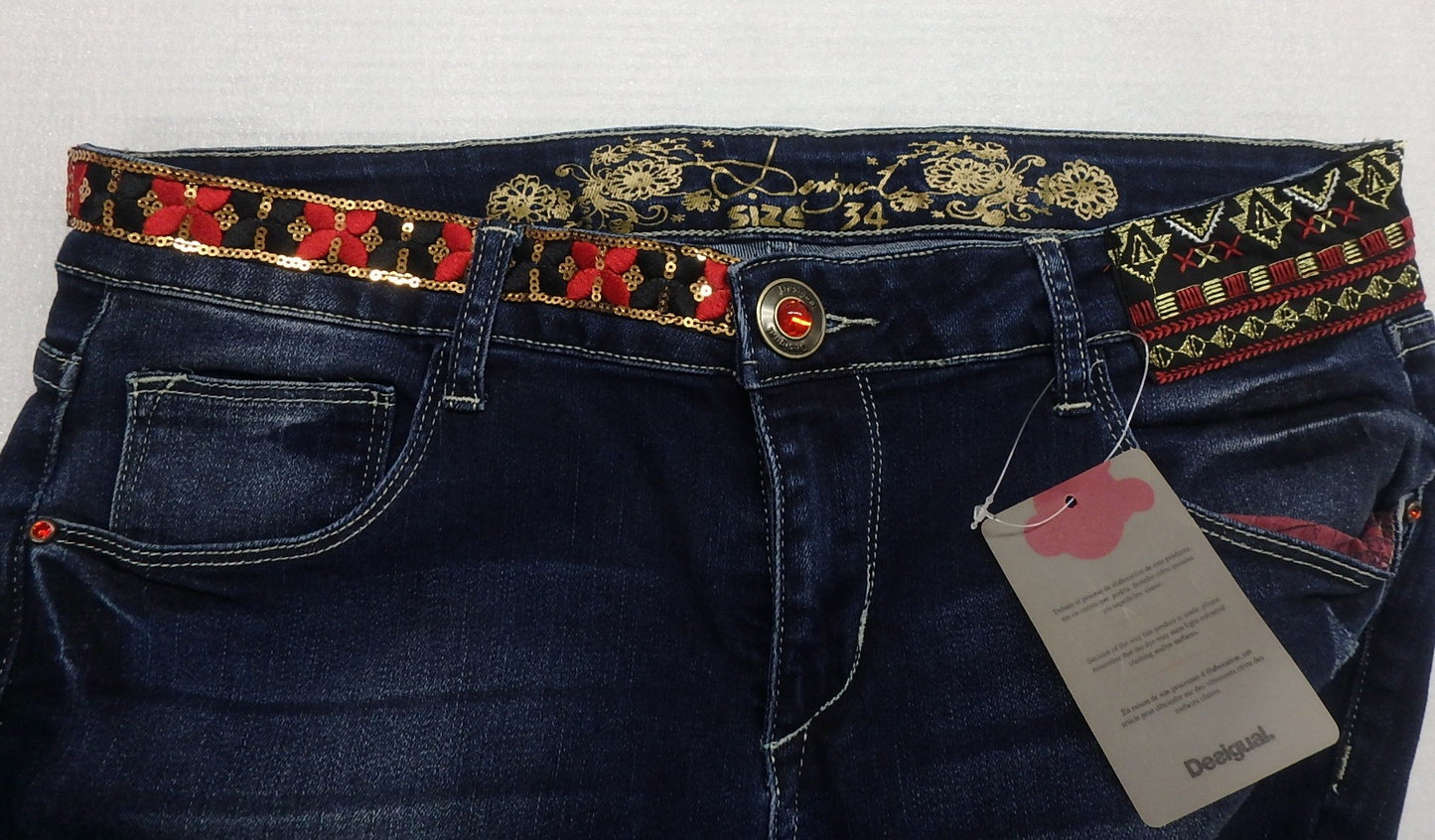 Desigual デシグアル ジーンズ 67D26D2 size:W34囗T巛