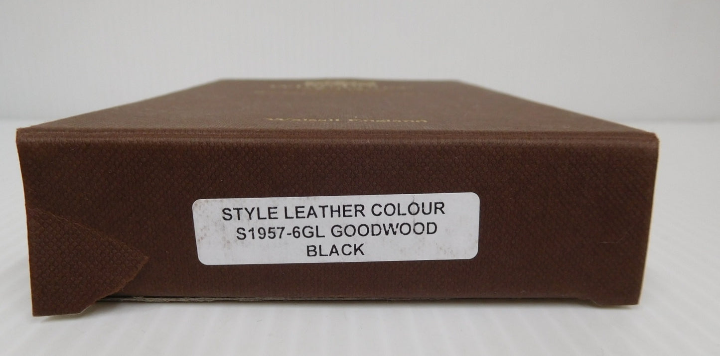 White House COX ホワイトハウスコックス ジップウォレット S1957-6GL ブラック囗T巛