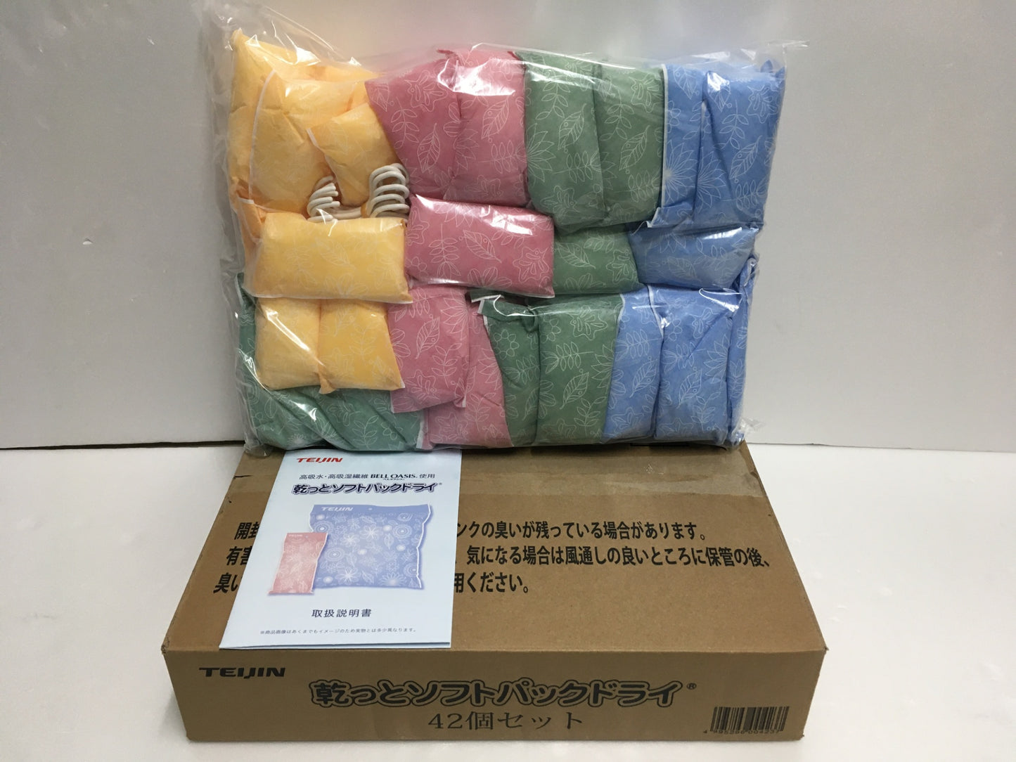 ※送料無料※ TEIJIN 乾っとソフトパックドライ 42個セット 除湿剤 消臭 未使用 囗G