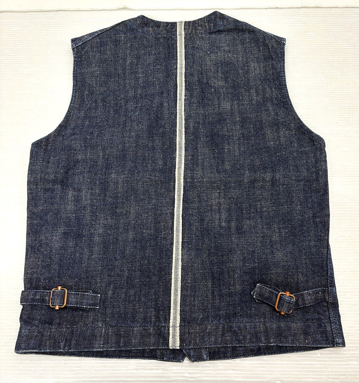 デニムベスト YAMANE ヤマネ 40-42 EVISU Lot.3008 YAMANE ヤマネ 3008 デニムベスト 40 EVISU エヴィス エビス