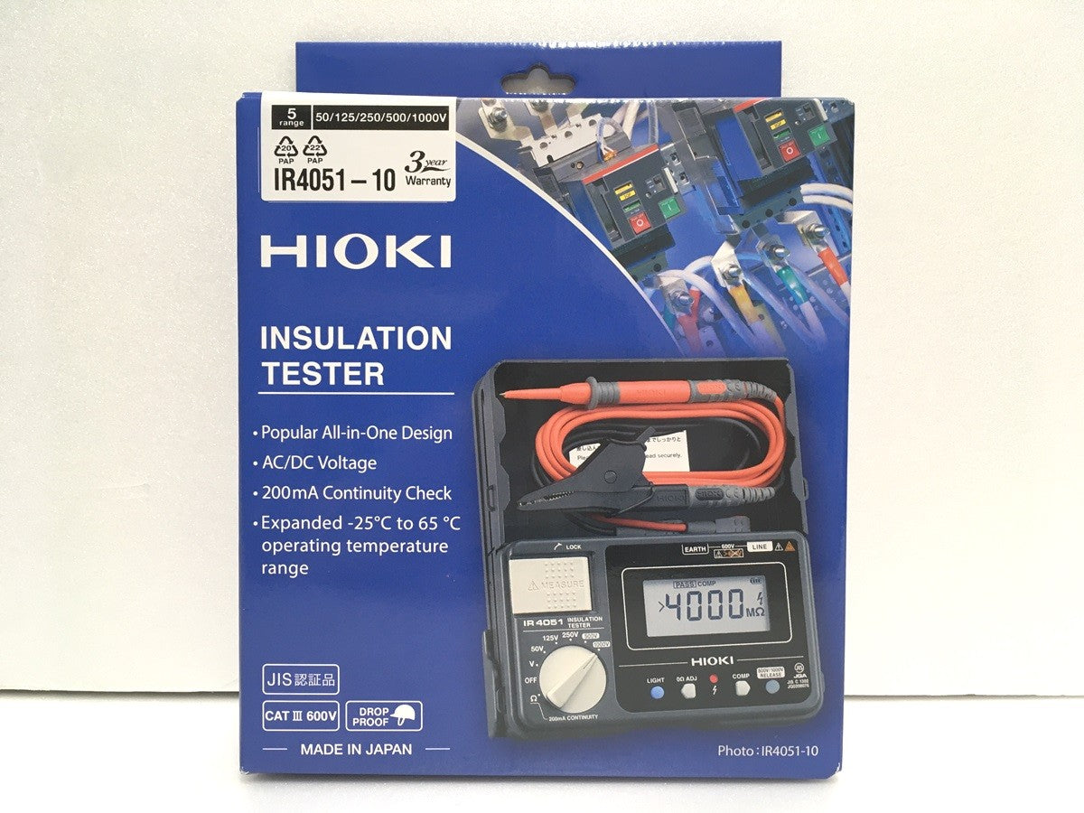 ※送料無料※ 日置電機 HIOKI デジタルメガー 絶縁抵抗計 IR4051-10 未使用品 囗G