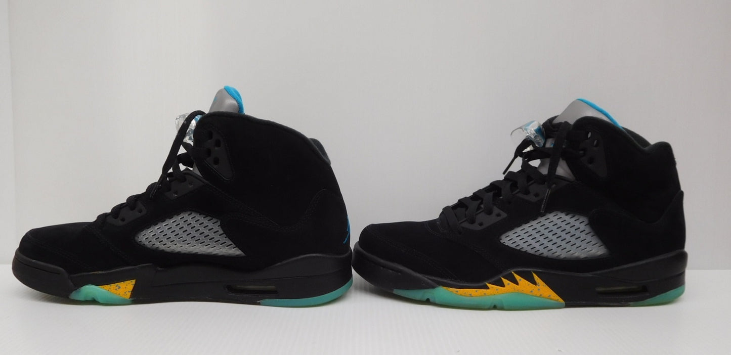 NIKE ナイキ AIR JORDAN 5 エアジョーダン 5 レトロ ブラック アクアトーン・タクシー DD0587-047 size:27.5cm囗T巛