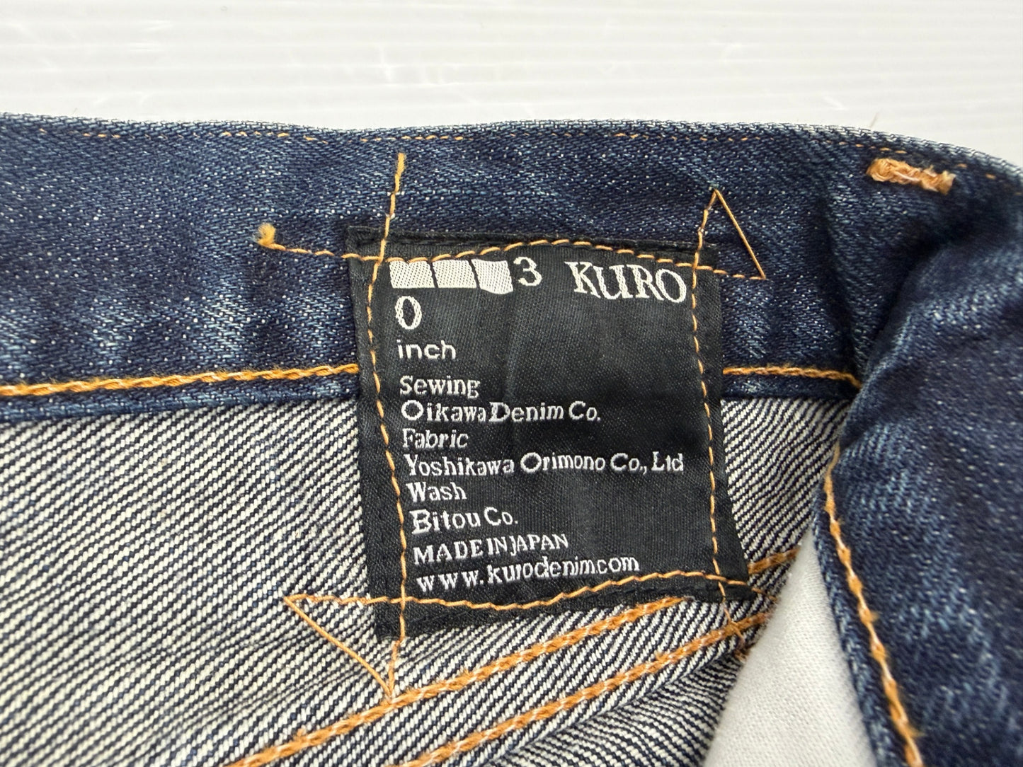 KURO クロ CROW セルビッチ デニムパンツ 30 日本製