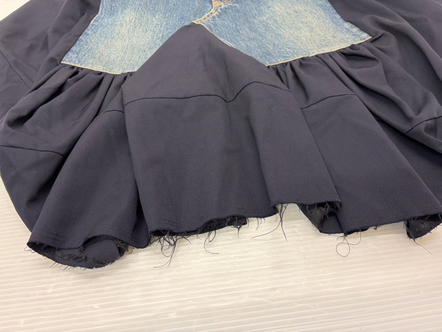 ジュンヤワタナベ コムデギャルソン XP-S007 スカート 日本製 サイズXS デニム切り替え JUNYA WATANABE COMME des GARCONS denim