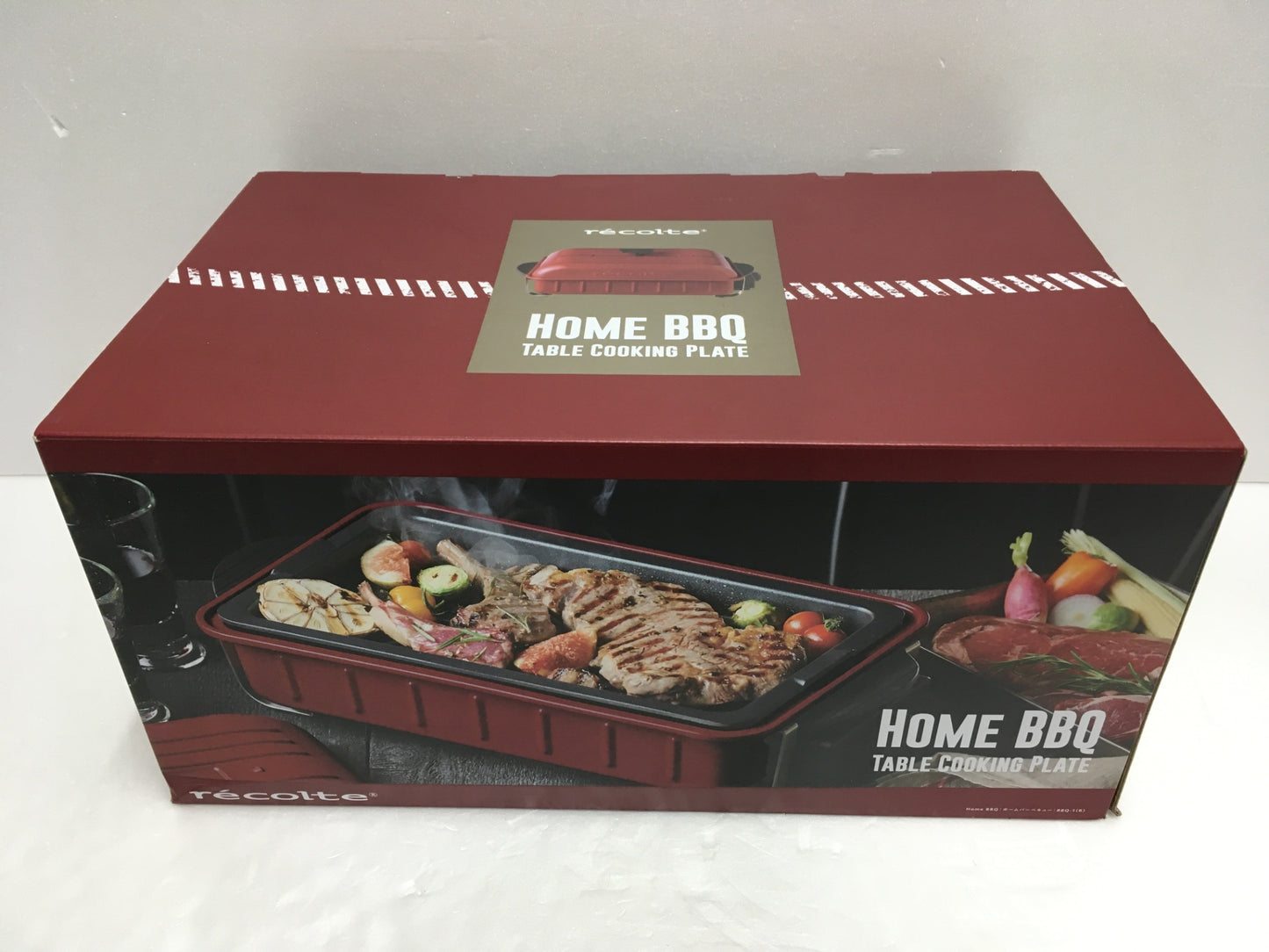 ※送料無料※ recolte HOME BBQ ホームバーベキュー RBQ-1 スチーム深鍋 たこ焼きプレート 4点セット 長期保管 未使用 囗G