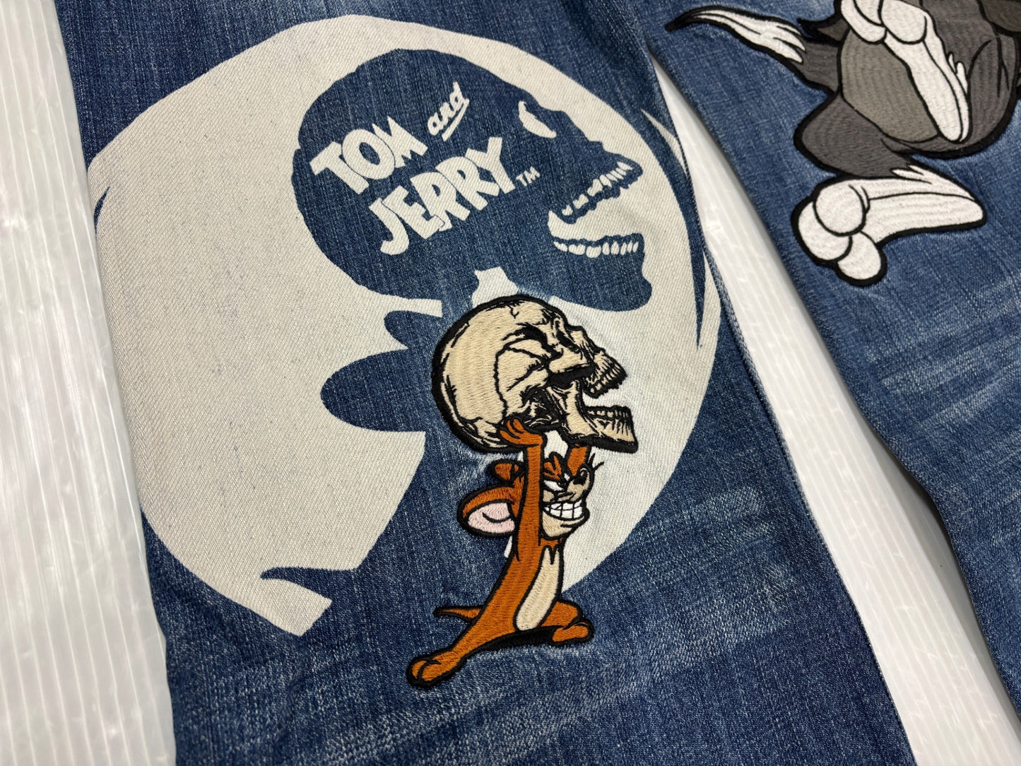 Vanson バンソン トムとジェリー デニムパンツ ジーンズ 刺繍 サイズ36