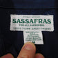 SASAFRAS ササフラス 長袖コットンシャツ ネイビー 日本製 size:M囗T巛