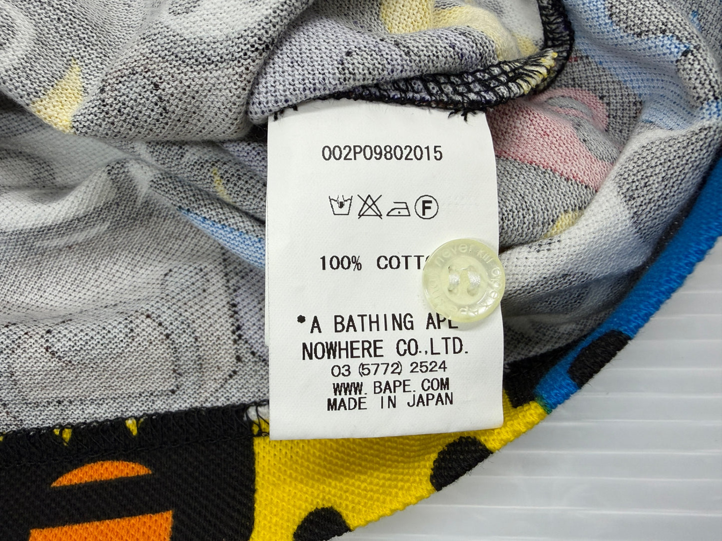 エイプ ベビーマイロ 総柄 ポロシャツ サイズS レディース A BATHING APE