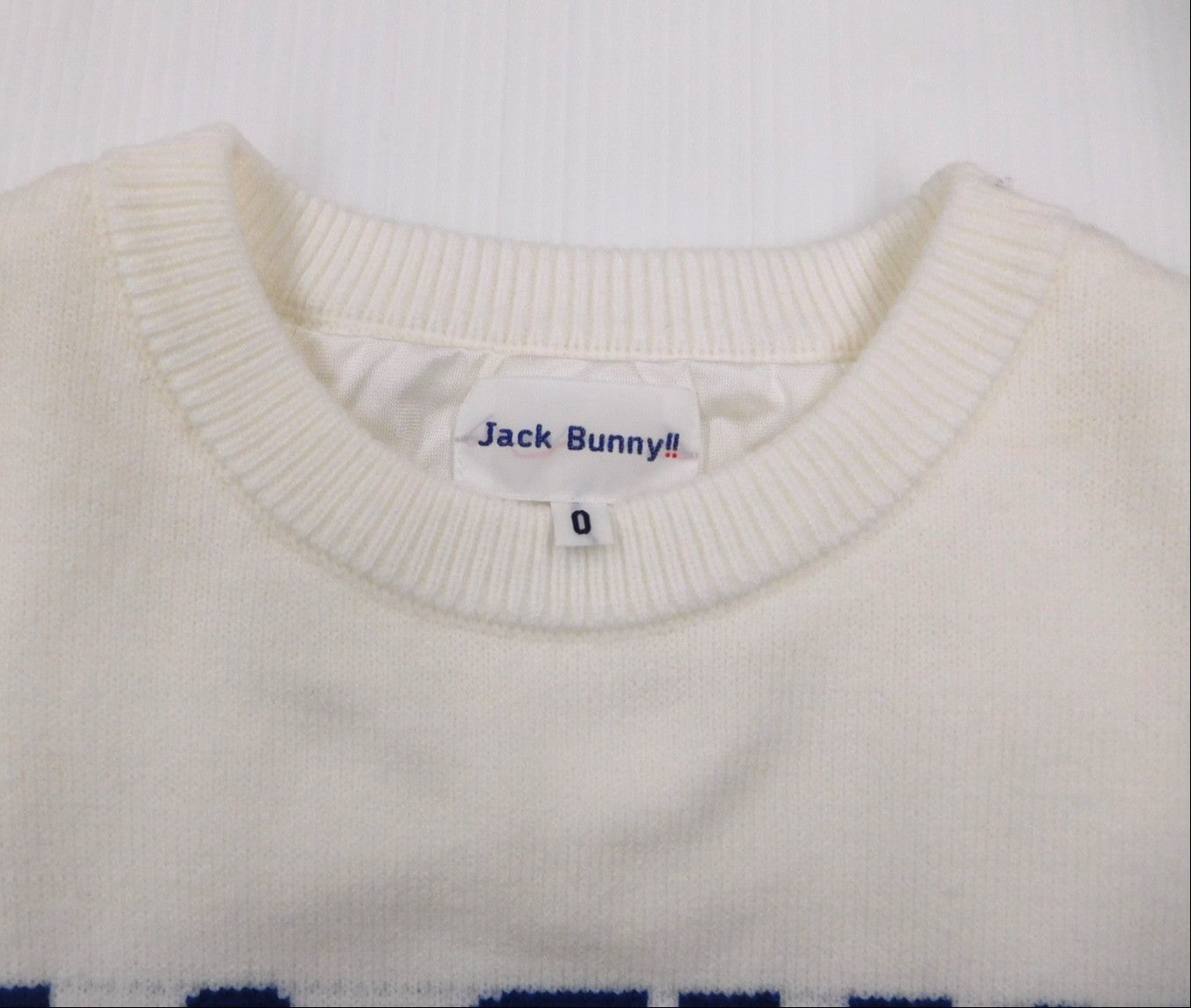 JACK BUNNY ジャックバニー  クルーネックニット レディースゴルフウェア 263-4270132 size:0 中古囗T巛