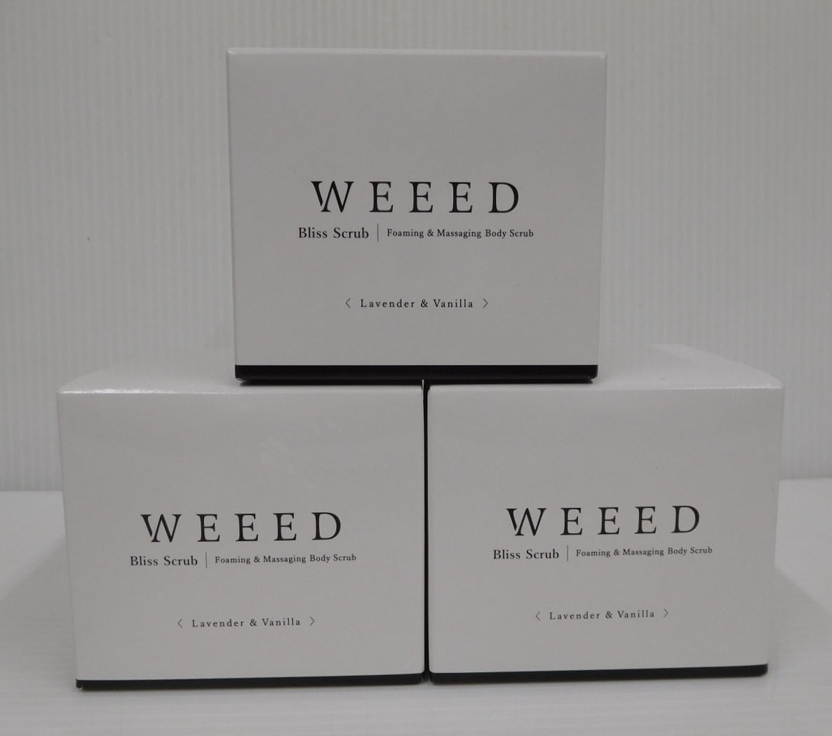 未開封！WEEED ウィード ブリススクラブ ラベンダー＆バニラ 360g 3個セット囗T巛