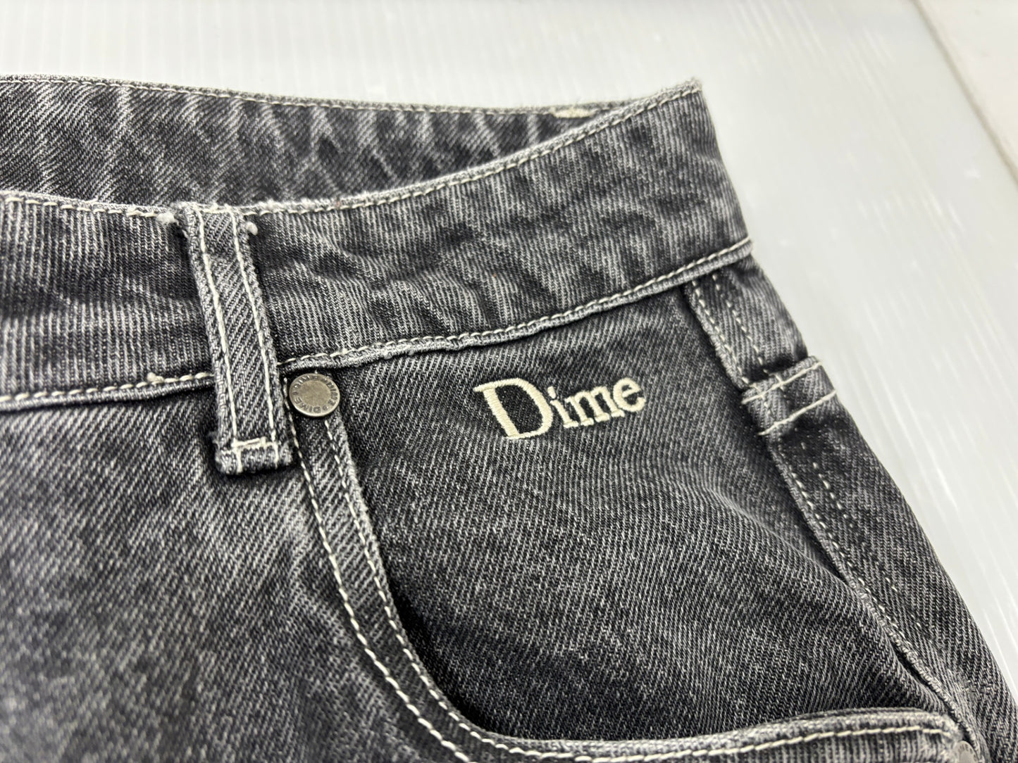 ダイム デニムパンツ サイズM　Dime FLAMEPUZZ RELAXED DENIM PANTS BLACK WASHED