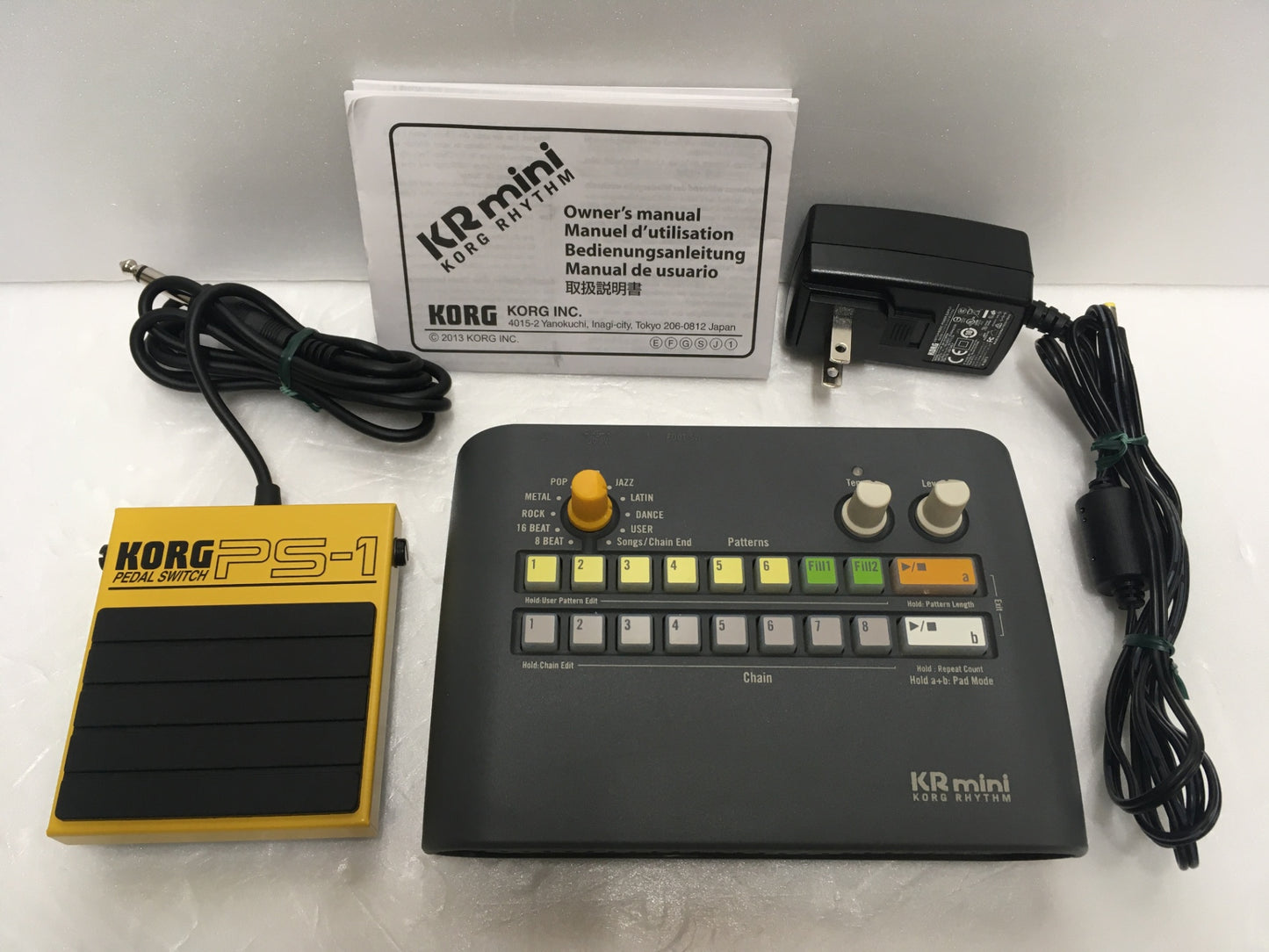 ※送料無料※ KORG リズムマシン KR mini ペダルスイッチ PS-1 セット 中古 囗G