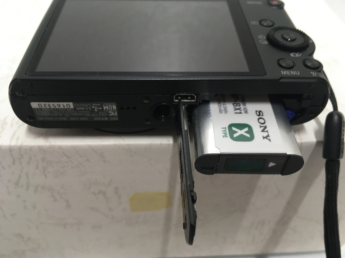 ※送料無料※ SONY Cyber-shot DSC-WX350 コンパクトデジタルカメラ ブラック ジャンク品 囗G