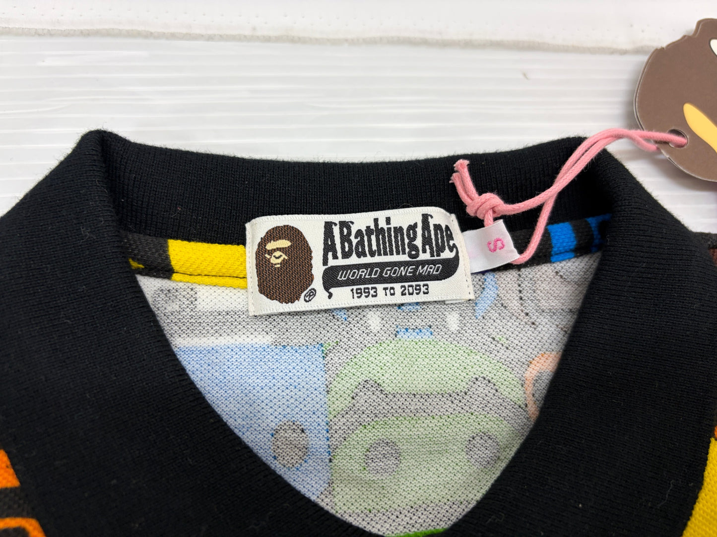 エイプ ベビーマイロ 総柄 ポロシャツ サイズS レディース A BATHING APE