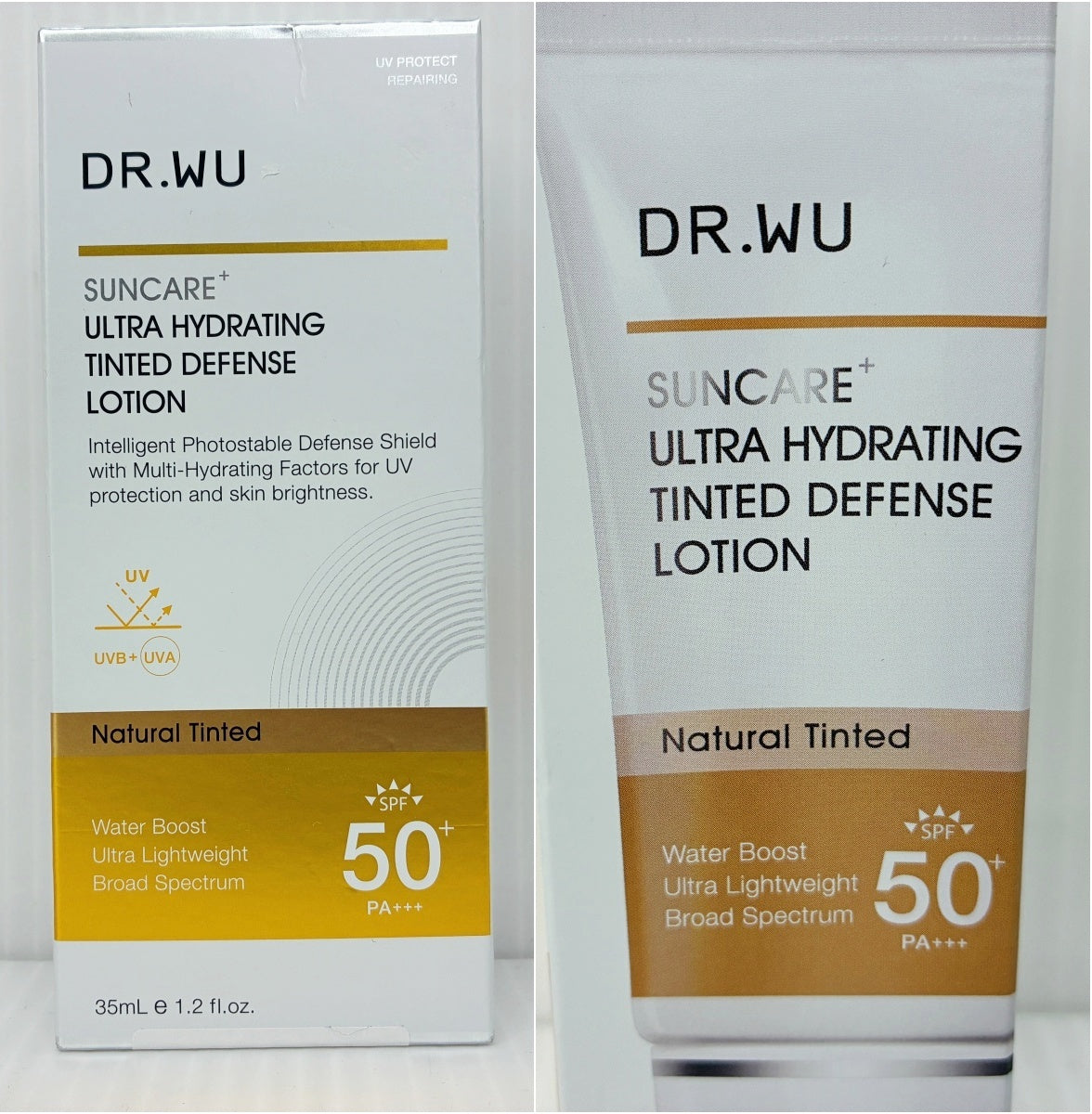 SUNCARE DR.WU サンスクリーン＋モイスト (日焼け止め乳液) 35ml×3