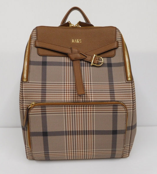 DAKS EDINBURGH チェックベルト 装飾バックパック 中古囗T巛