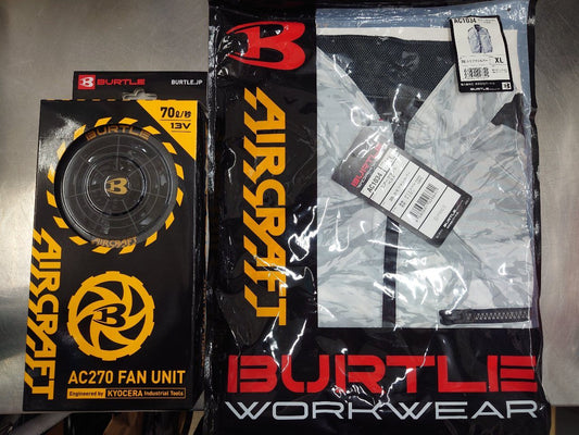 バートル　BURTLE　空調ファン＋ベストセット　AC270＋AC1034　囗T巛