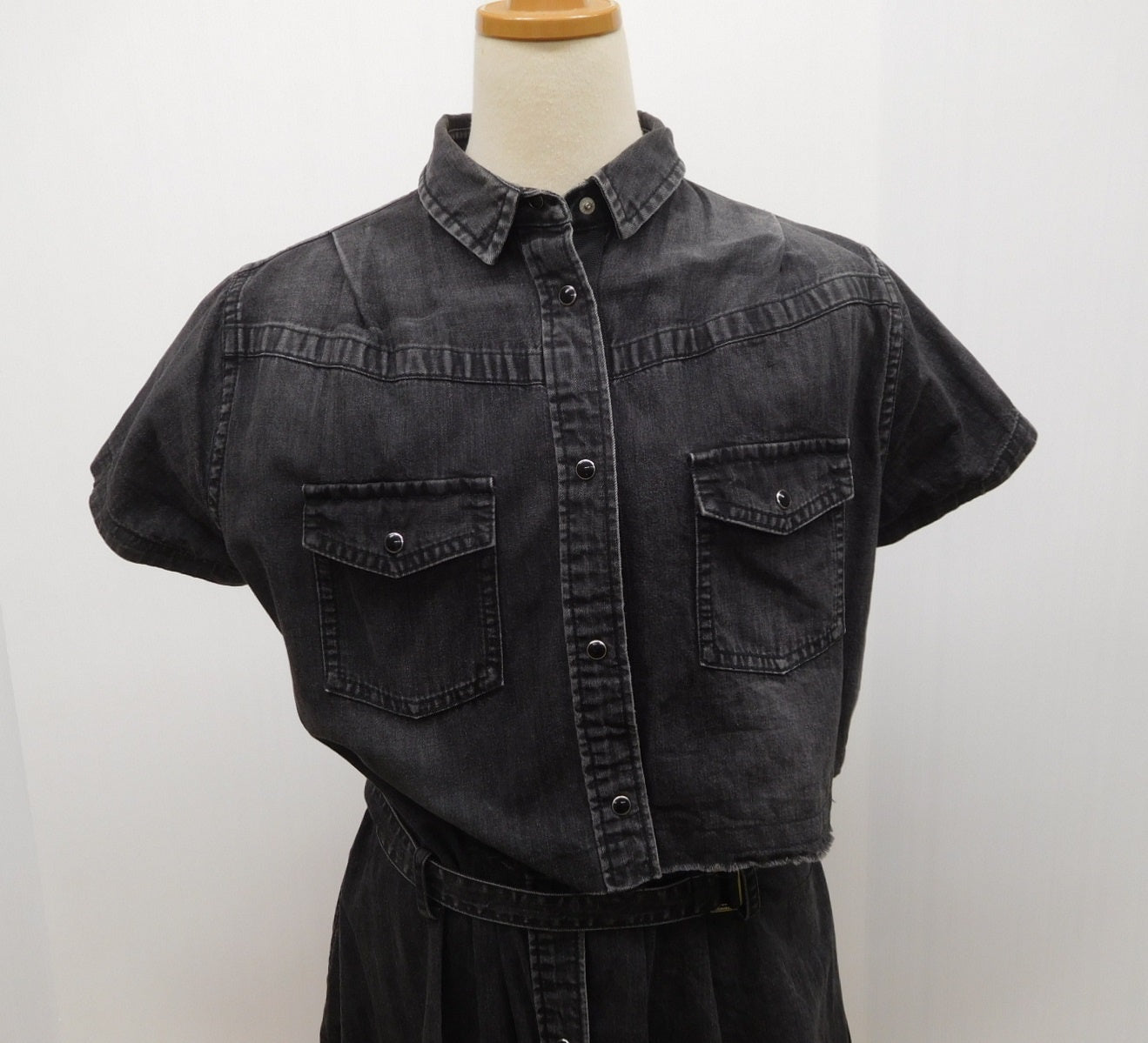 Sacai サカイ ワンピース 20-04930 ブラック コットン100％ 日本製 size:3 中古囗T巛