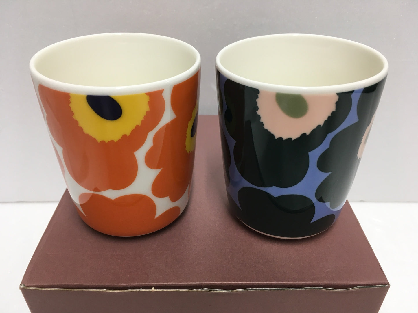 ※送料無料※ marimekko Unikko マリメッコ ウニッコ 60th マグカップ 250ml 2個セット 未使用 囗G