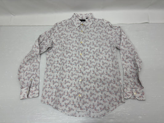 ポールスミス シャツ 花柄 長袖 麻100% サイズM Paul Smith LONDON