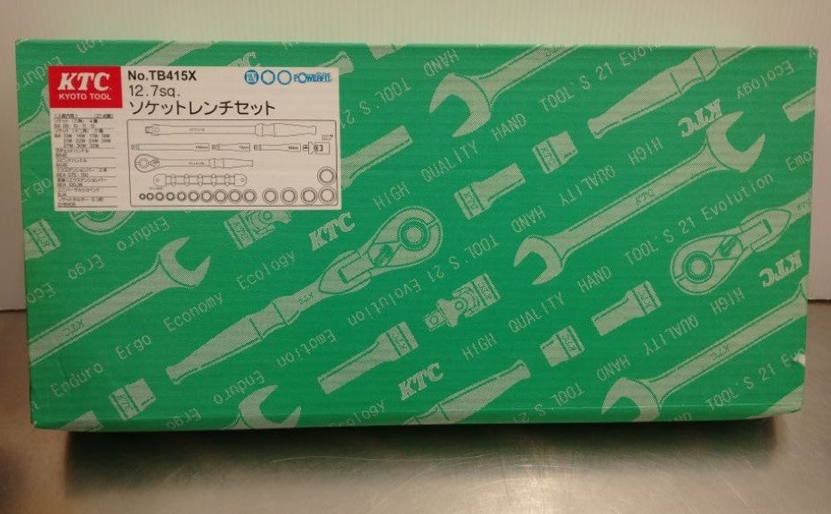 未使用品 ＫＴＣ 12.7sq(1/2)ソケットレンチセット TB415X 囗T巛