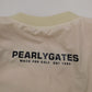 PERLY GATES パーリーゲイツ メンズゴルフウェア 中綿リバーシブルスニード ホワイト×オレンジ 袖着脱可 size:6 中古囗T巛