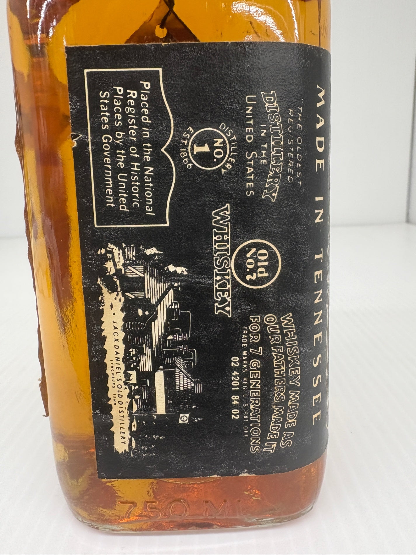 レア 古酒 ジャックダニエル 特級 45% 750ml OLD No.7 サントリー時代 黒ラベル 冊子付