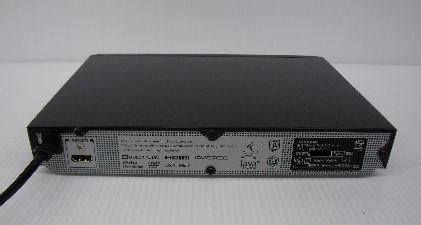 東芝 レグザ ブルーレイプレーヤー DBP-S500囗T巛