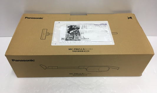 ※送料無料※ Panasonic コードレス スティック 充電式掃除機 MC-PB61J-A ストーンブルー 紙パック式 未使用 囗G