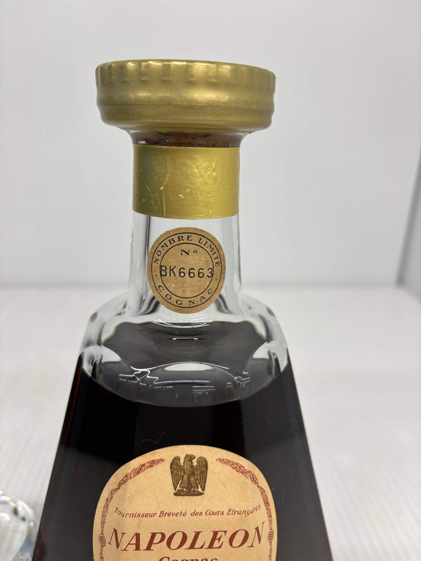 COURVOISIER Napoleon Baccarat crystal decanter クルボアジェ ナポレオン バカラボトル コニャック ブランデー 替栓あり