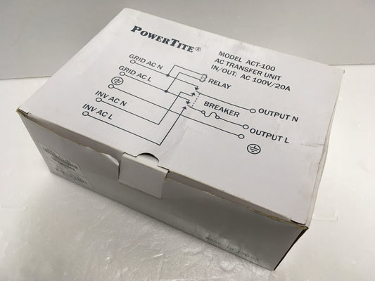 ※送料無料※ 未来舎 POWERTITE 商用電源切換器 ACT-100 長期保管 未使用 囗G
