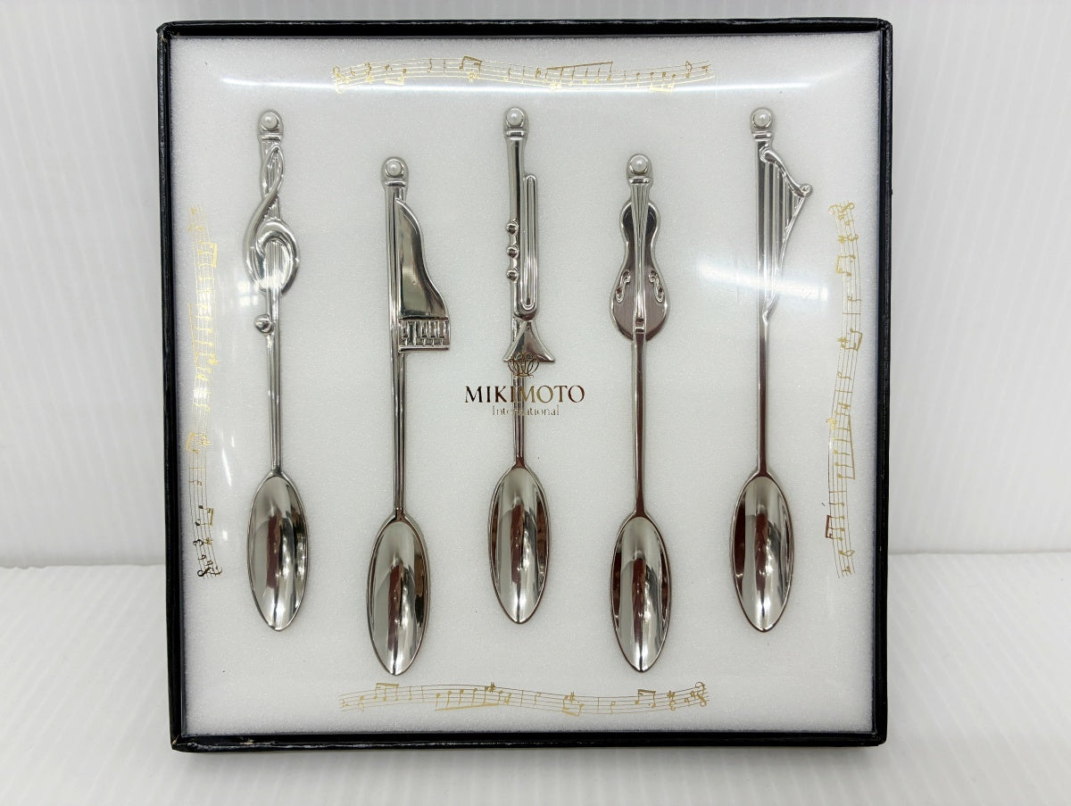 MIKIMOTO 音符・楽器モチーフ スプーンセット