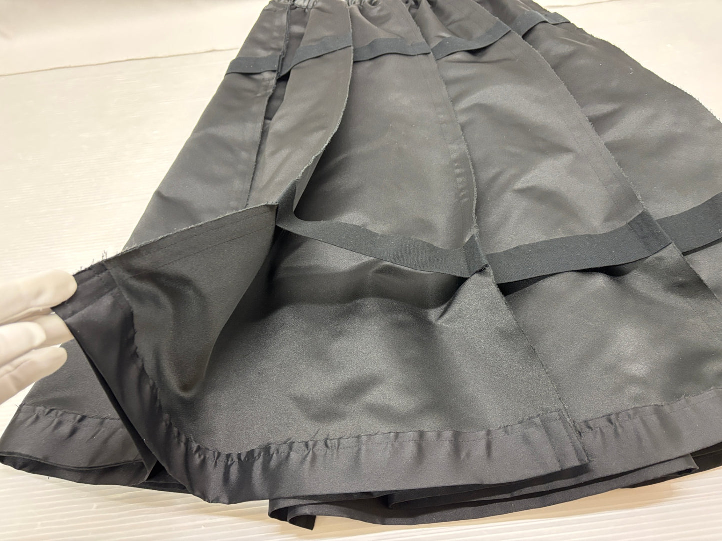 コムデギャルソン GE-S035 テープドスカート ポリエステル サイズS COMME des GARCONS