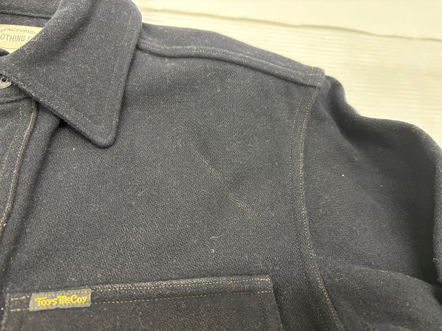 トイズマッコイ C.P.Oシャツ NAVAL CLOTHING FACTORY サイズ15 TOYS McCOY