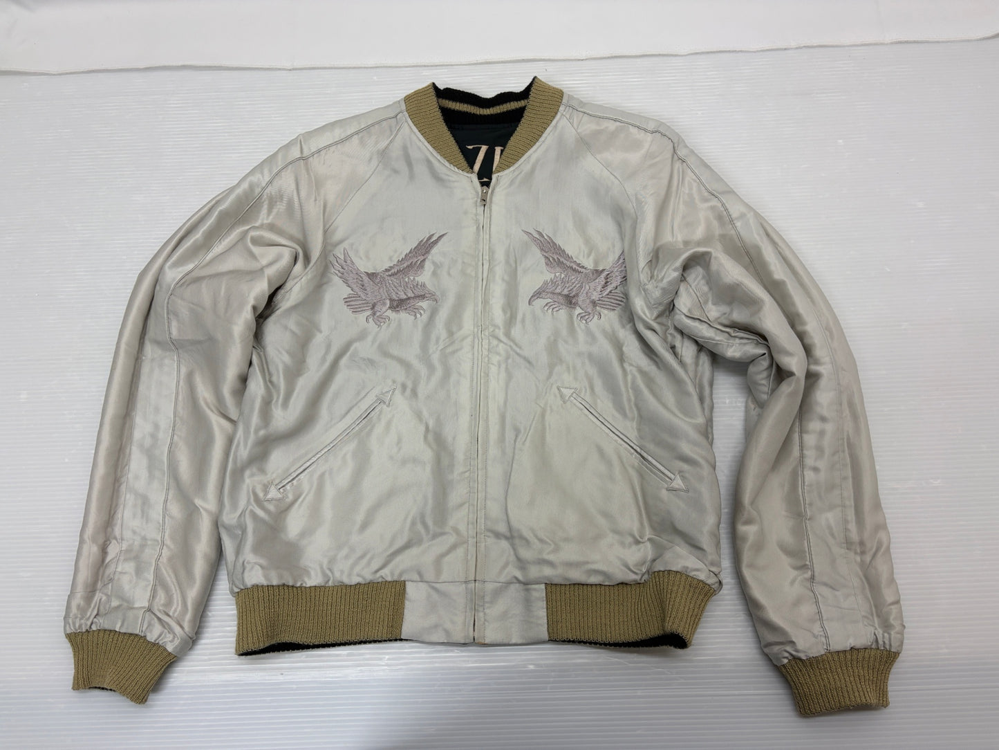 東洋エンタープライズ TT11591 舞妓×鷹龍 リバーシブル サテン スカジャン サイズM 2008秋モデル