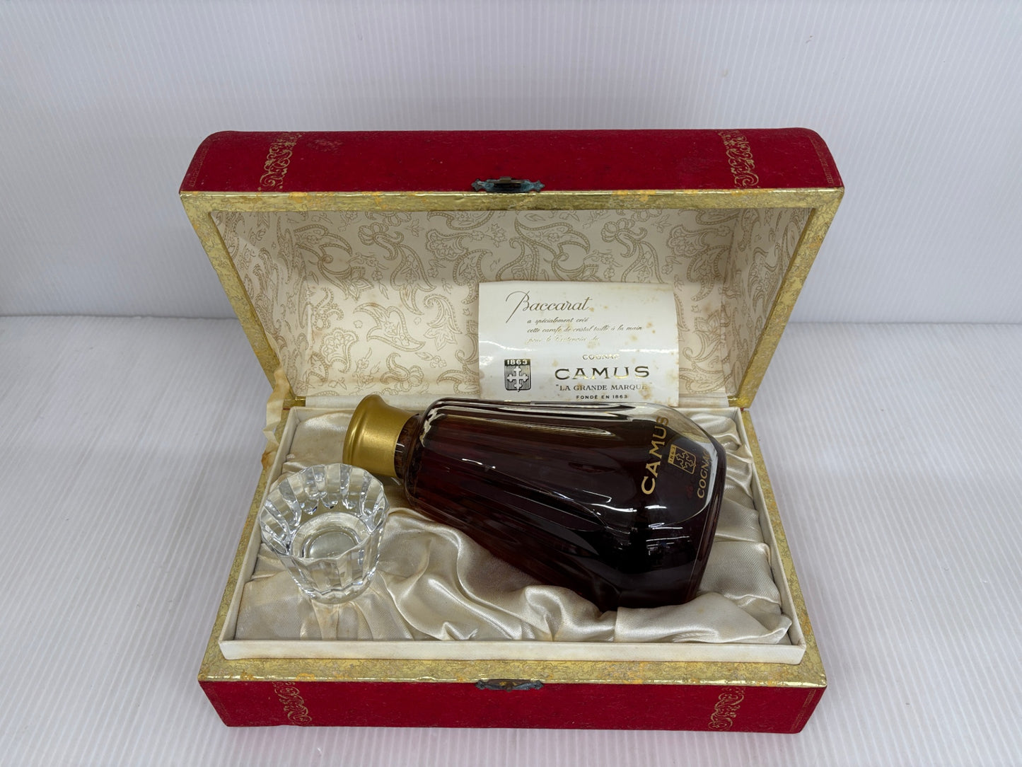 カミュ グランマルキ コニャック バカラクリスタルボトル 替栓あり CAMUS LA GRANDE MARQUE COGNAC Baccarat