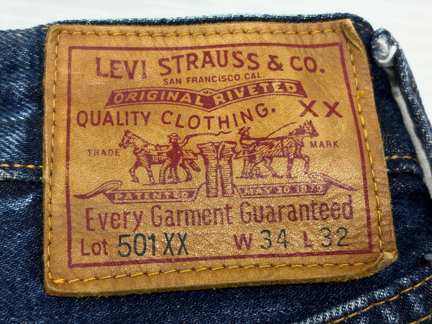 リーバイス LVC 501XX デニムパンツ W34 47501-0190 LEVI'S VINTAGE CLOTHING