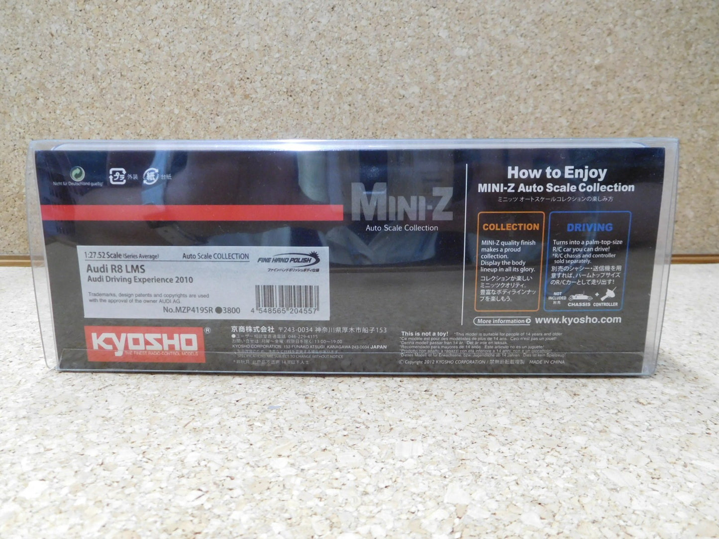 送料無料 京商 オートスケールコレクション Audi　R8 LMS Driving Experience2010 MZP419SR囗T巛