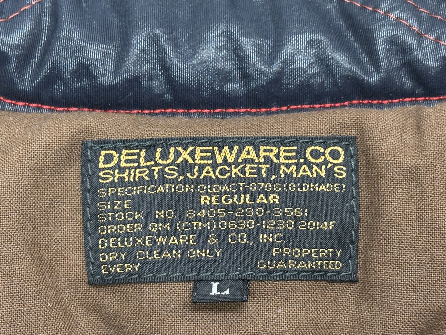 デラックスウエア D-10 モータージャケット DELUXEWARE MOTOR JACKET サイズL
