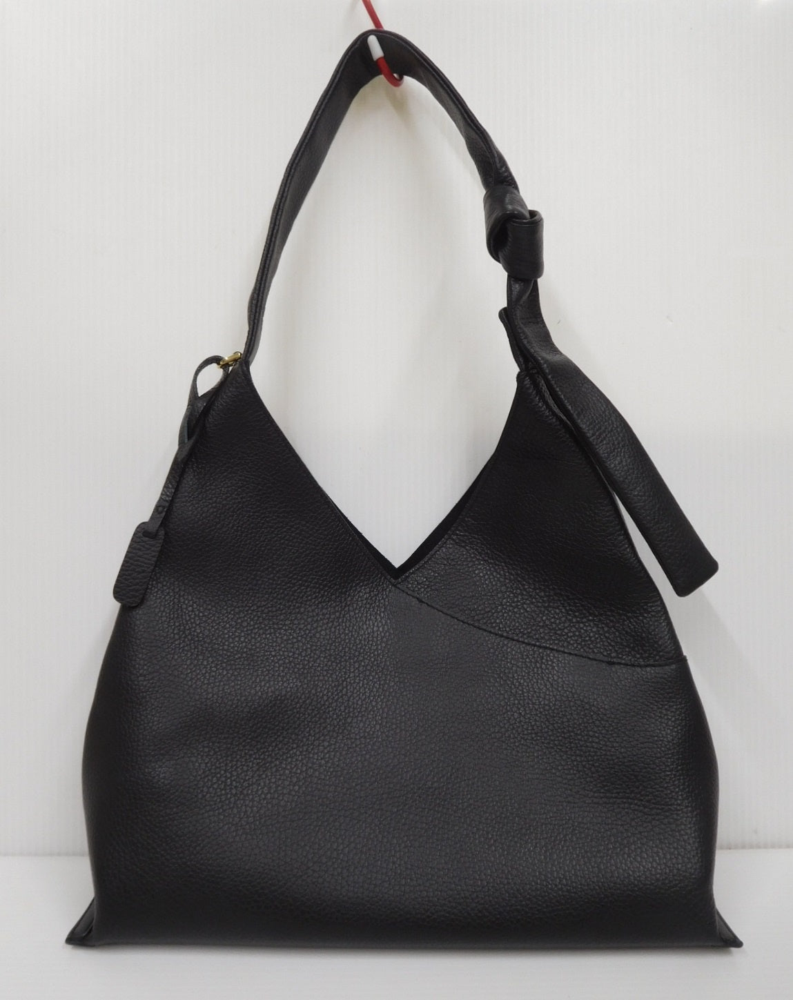 GINZA Kanematsu 銀座かねまつ ワンショルダーバッグ RM-23538  ブラック 黒 レザー レディース バッグ 中古囗T巛
