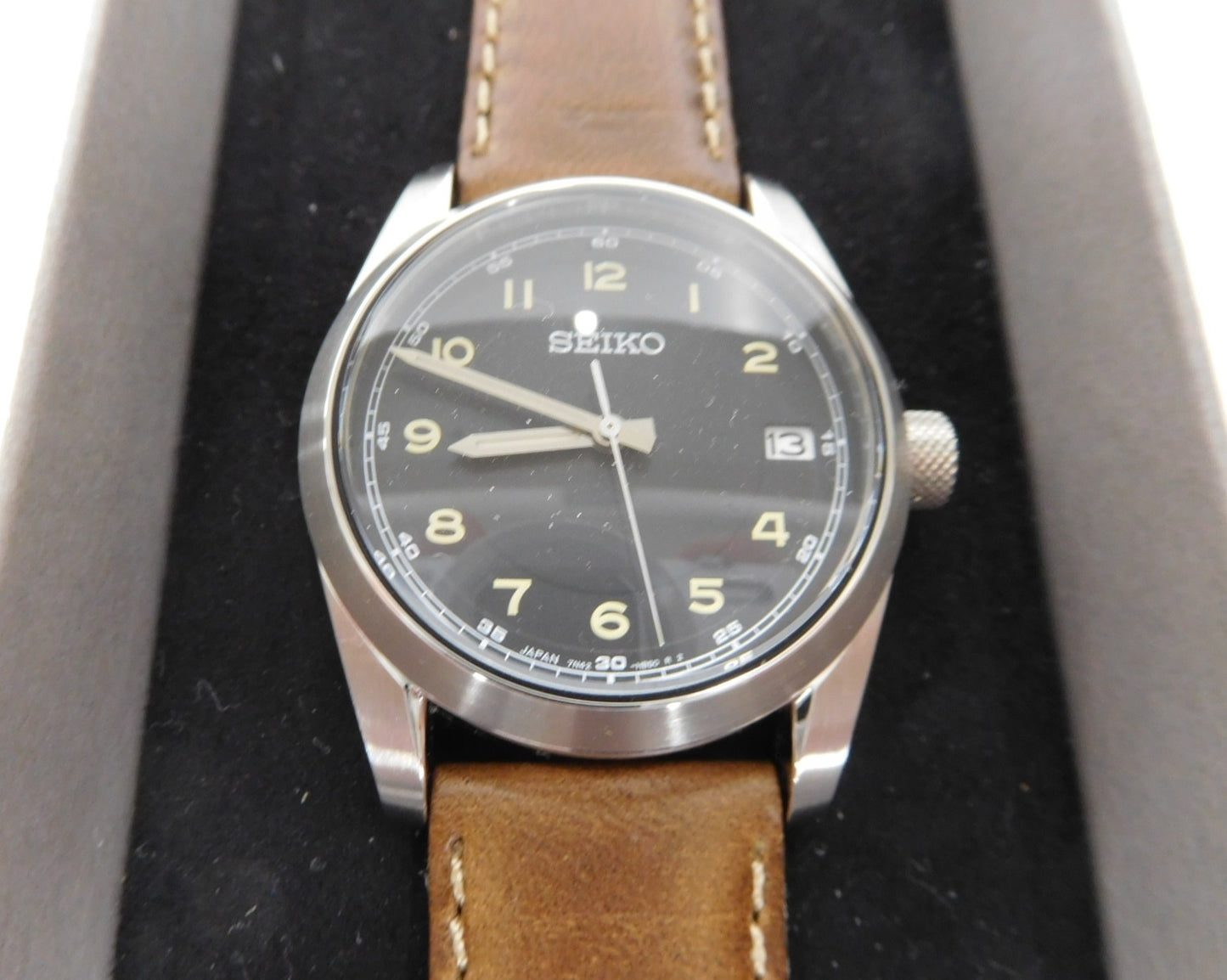 美品！SEIKO セイコー ナノユニバース限定 ヴィンテージデザイン ブラウン size:F囗T巛
