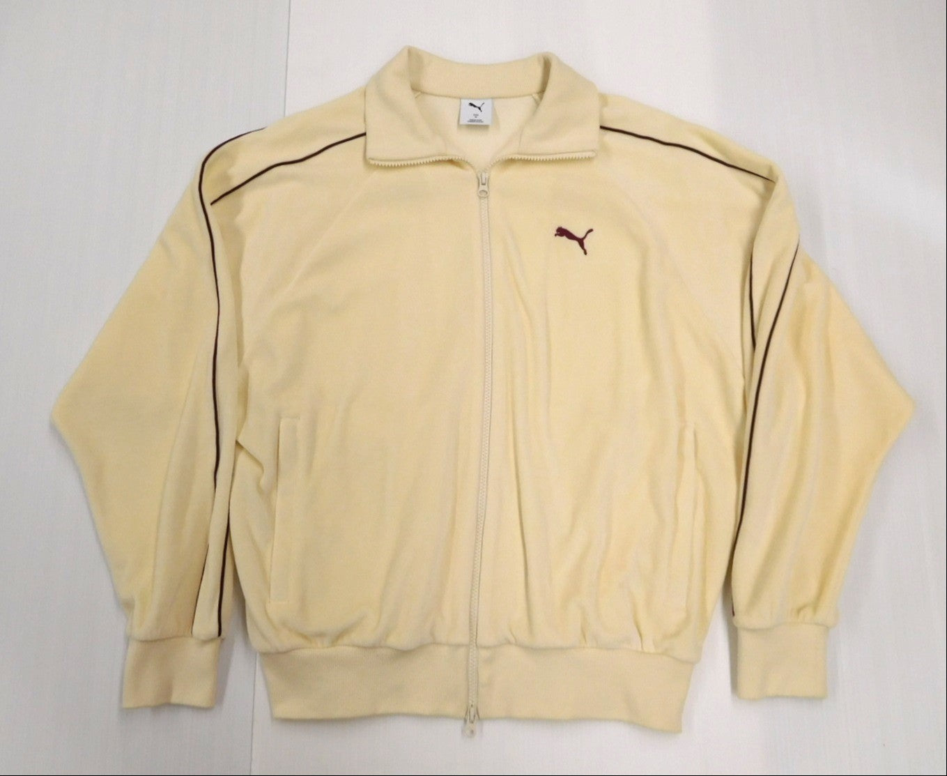 PUMA FREAKS STORE プーマ フリークスストア 別注 T7 トラックジャケット ベロア  ナチュラル size:M囗T巛