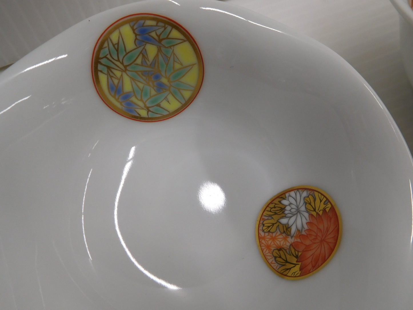 深川製磁 寿赤絵 小皿揃 中古 ②囗T巛