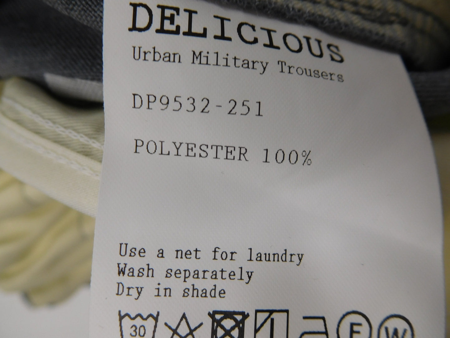 送料無料 DELICIOUS デリシャス Urban Military Trousers アーバンミリタリートラウザーズ 表記サイズM カラーL.GRY囗T巛