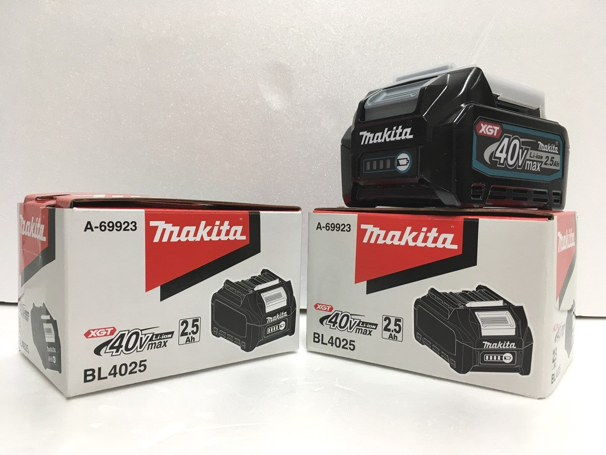 ※送料無料※ Makita 40Vmax 2.5Ah リチウムイオンバッテリー BL4025 未使用品 2個セット 囗G